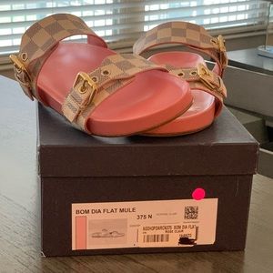 Louis Vuitton Avon Dia Flat Mule (never worn)